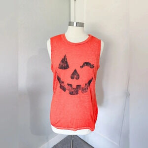 Fifth Sun Halloween Jack-o'-Lantern Tank Top